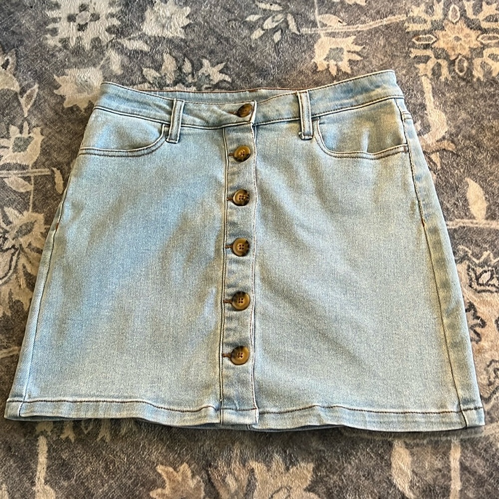Vintage Arizona Jean Company Denim Jean Mini Skirt - Picture 2 of 6